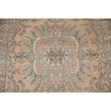 Distressed Tabriz Persian Vintage Rug Hand-Knotted Bedroom Wool Carpet - 6'7" x 9'6"