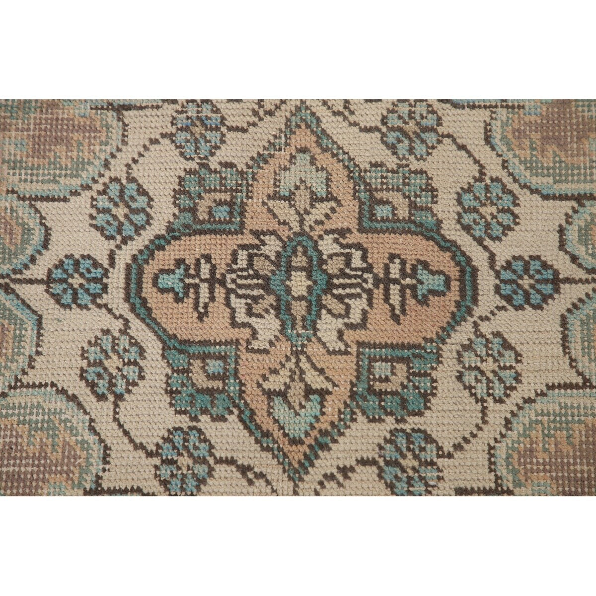 Distressed Tabriz Persian Vintage Rug Hand-Knotted Bedroom Wool Carpet - 6'7" x 9'6"