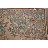 Distressed Tabriz Persian Vintage Rug Hand-Knotted Bedroom Wool Carpet - 6'7" x 9'6"