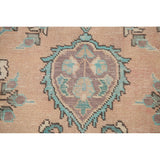 Distressed Tabriz Persian Vintage Rug Hand-Knotted Bedroom Wool Carpet - 6'7" x 9'6"