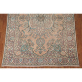 Distressed Tabriz Persian Vintage Rug Hand-Knotted Bedroom Wool Carpet - 6'7" x 9'6"