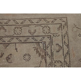 Distressed Tabriz Persian Vintage Rug Hand-Knotted Floral Wool Carpet - 10'0"x 12'11"