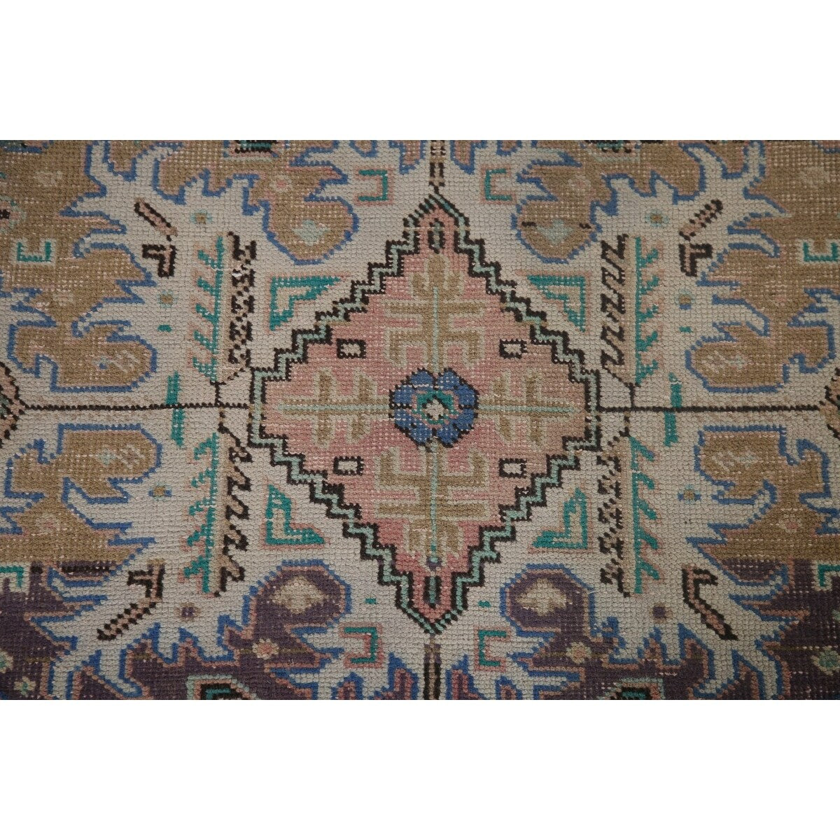 Distressed Tabriz Persian Vintage Rug Handmade Traditional Wool Carpet - 9'3" x 11'10"