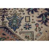 Distressed Tabriz Persian Vintage Rug Handmade Traditional Wool Carpet - 9'3" x 11'10"