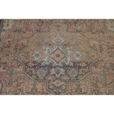 Distressed Tabriz Persian Vintage Rug Handmade Traditional Wool Carpet - 9'3" x 11'10"