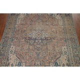 Distressed Tabriz Persian Vintage Rug Handmade Traditional Wool Carpet - 9'3" x 11'10"