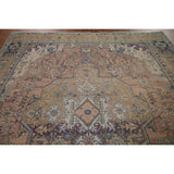 Distressed Tabriz Persian Vintage Rug Handmade Traditional Wool Carpet - 9'3" x 11'10"