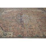Distressed Tabriz Persian Vintage Rug Handmade Traditional Wool Carpet - 9'3" x 11'10"