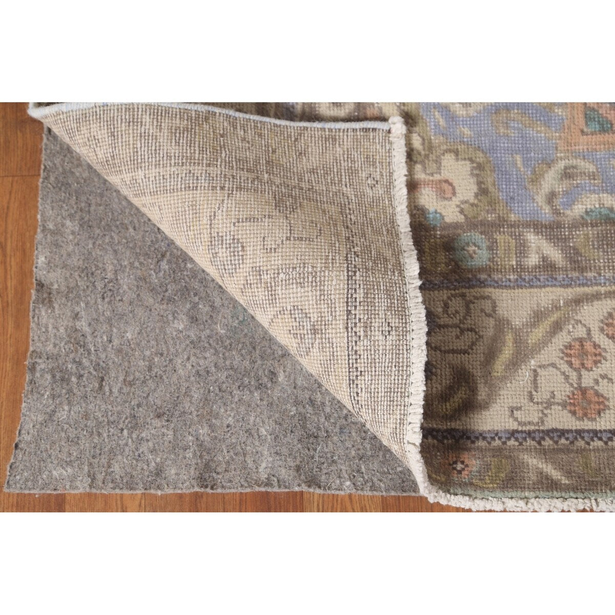 Distressed Tabriz Persian Vintage Rug Handmade Wool Carpet - 8'2"x 10'8"