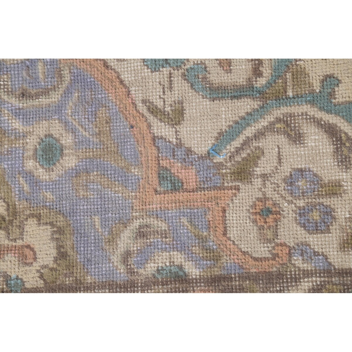 Distressed Tabriz Persian Vintage Rug Handmade Wool Carpet - 8'2"x 10'8"