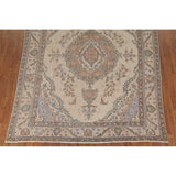 Distressed Tabriz Persian Vintage Rug Handmade Wool Carpet - 8'2"x 10'8"