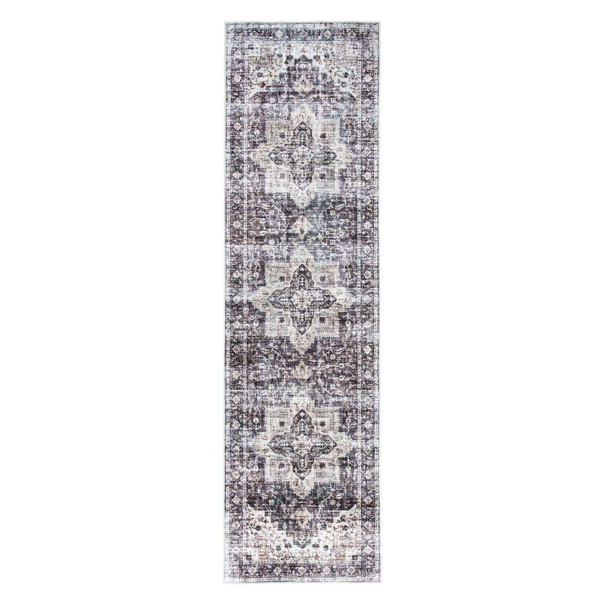 World Rug Gallery Distressed Traditional Machine Washable Area Rug