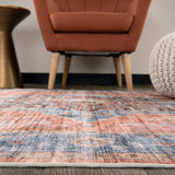 World Rug Gallery Distressed Traditional Machine Washable Area Rug