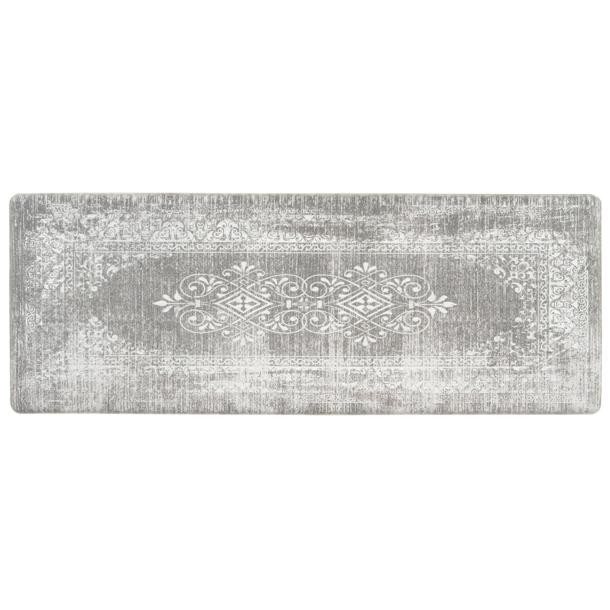 World Rug Gallery Distressed Traditional Vintage Design Anti Fatigue Standing Mat