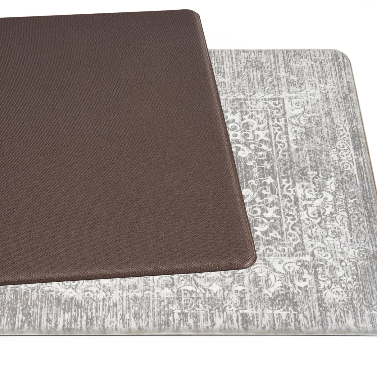 World Rug Gallery Distressed Traditional Vintage Design Anti Fatigue Standing Mat