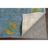 Distressed Wool Geometric Tabriz Persian Area Rug Hand-knotted Carpet - 9'6" x 12'5"