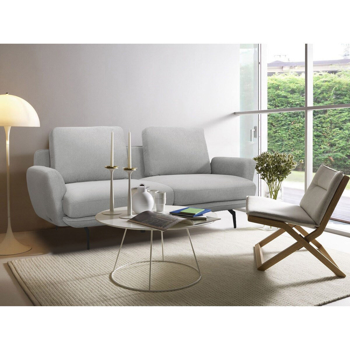 Divani Casa Dolly Modern Light Grey Loveseat