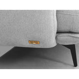 Divani Casa Dolly Modern Light Grey Loveseat