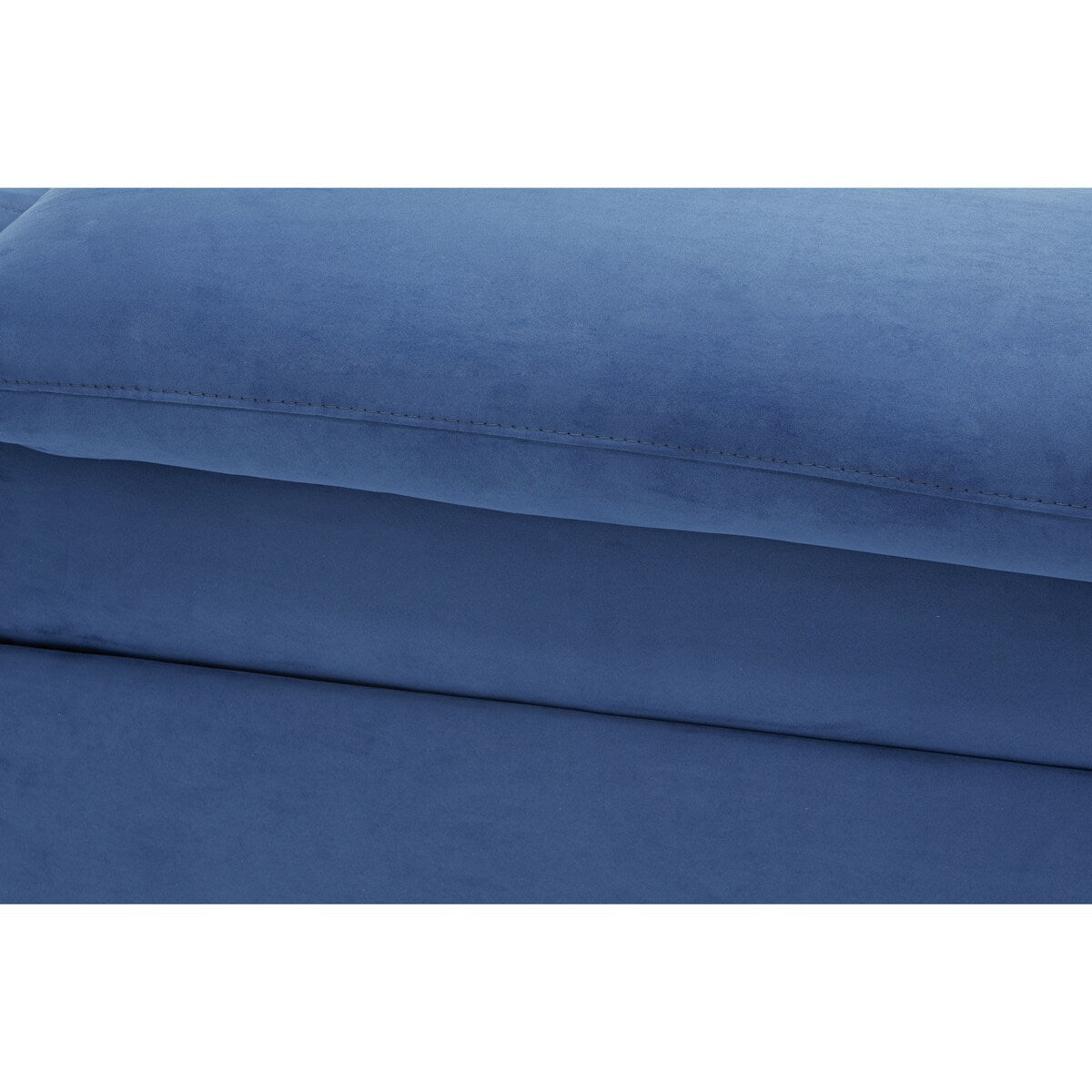 Divani Casa Maine Modern Blue Fabric Sofa w/ Electric Recliners