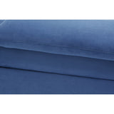 Divani Casa Maine Modern Blue Fabric Sofa w/ Electric Recliners