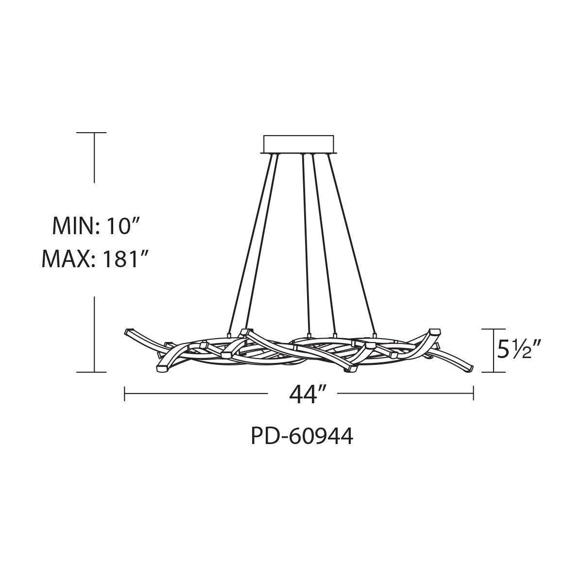 Divergence LED Chandelier
