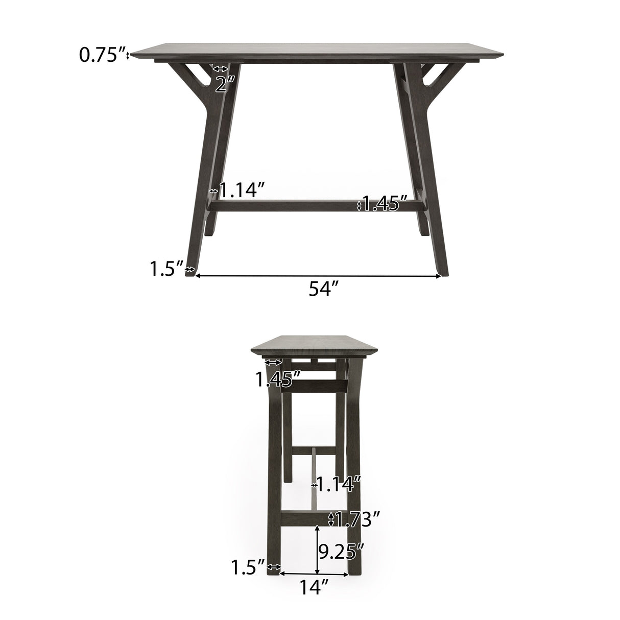 Divo Rubberwood Console Table by Christopher Knight Home