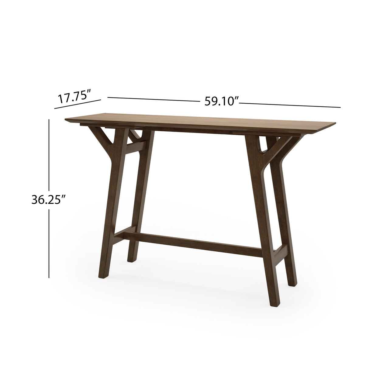 Divo Rubberwood Console Table by Christopher Knight Home