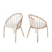 Doane Velvet Cushion Stainless Steel Dining Chairs (Set or 2) by Christopher Knight Home