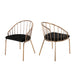 Doane Velvet Cushion Stainless Steel Dining Chairs (Set or 2) by Christopher Knight Home