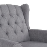 Dobles Fabric Tufted Wingback Rocking Chair by Christopher Knight Home
