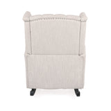 Dobles Fabric Tufted Wingback Rocking Chair by Christopher Knight Home