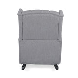 Dobles Fabric Tufted Wingback Rocking Chair by Christopher Knight Home