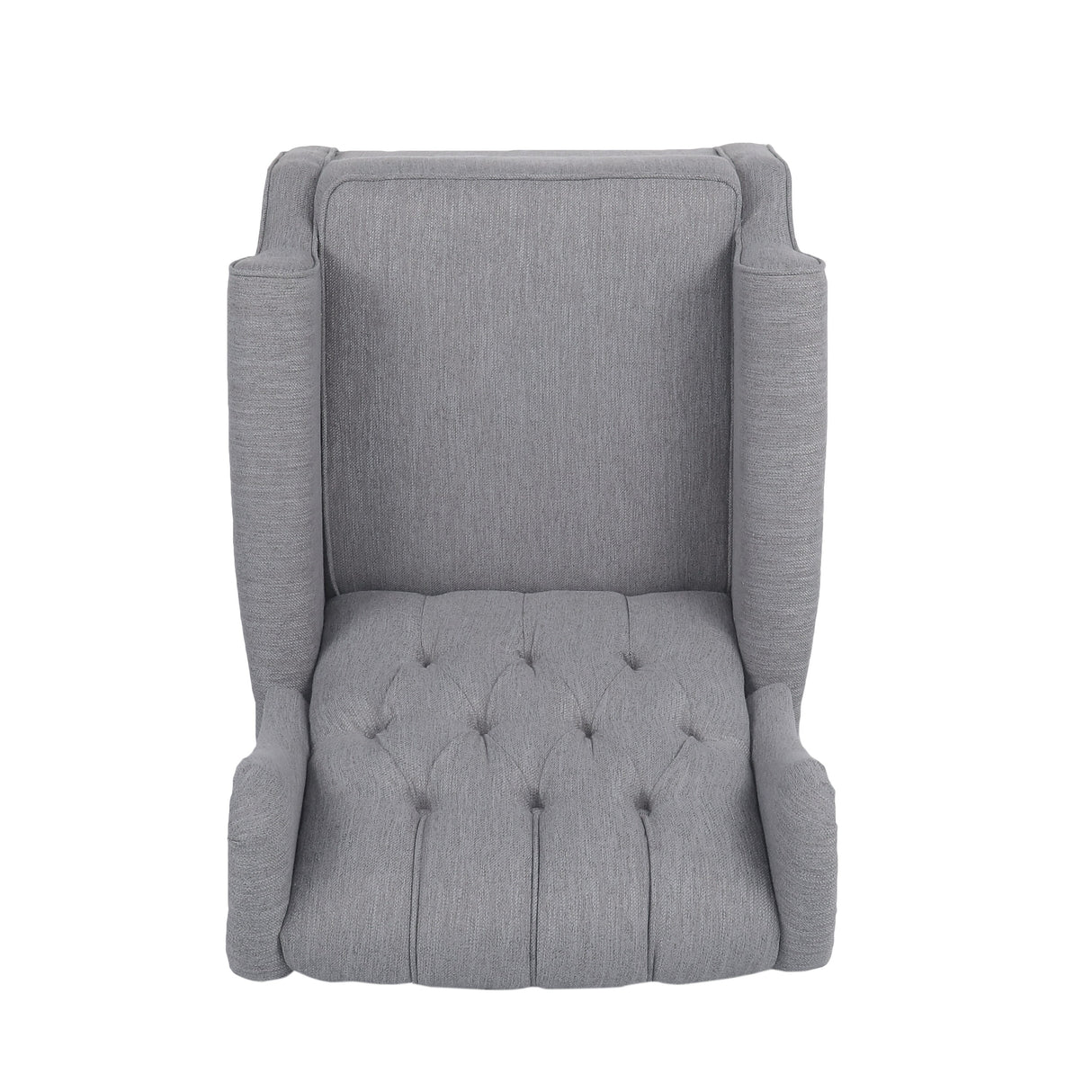 Dobles Fabric Tufted Wingback Rocking Chair by Christopher Knight Home