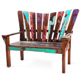 Dock Holiday Reclaimed Wood Bench