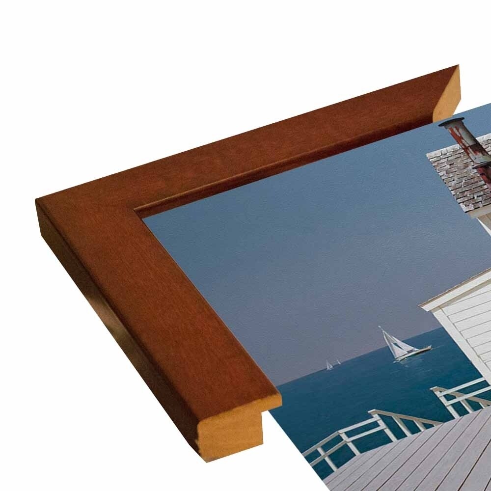 Dock House-ZHELU140156 Framed Print 12"x16" by Zhen-Huan Lu