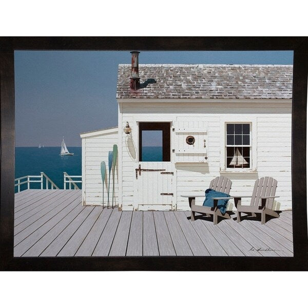 Dock House-ZHELU140156 Framed Print 12"x16" by Zhen-Huan Lu