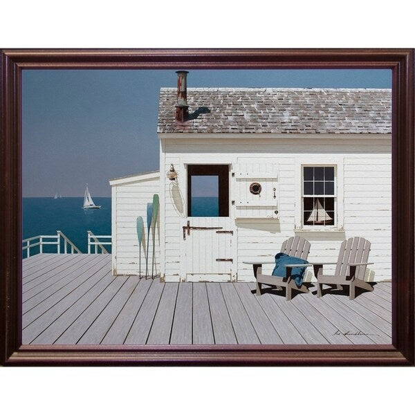 Dock House-ZHELU140156 Framed Print 12"x16" by Zhen-Huan Lu