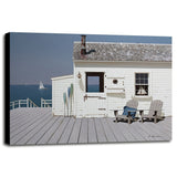 Dock House-ZHELU140156 Framed Print 12"x16" by Zhen-Huan Lu