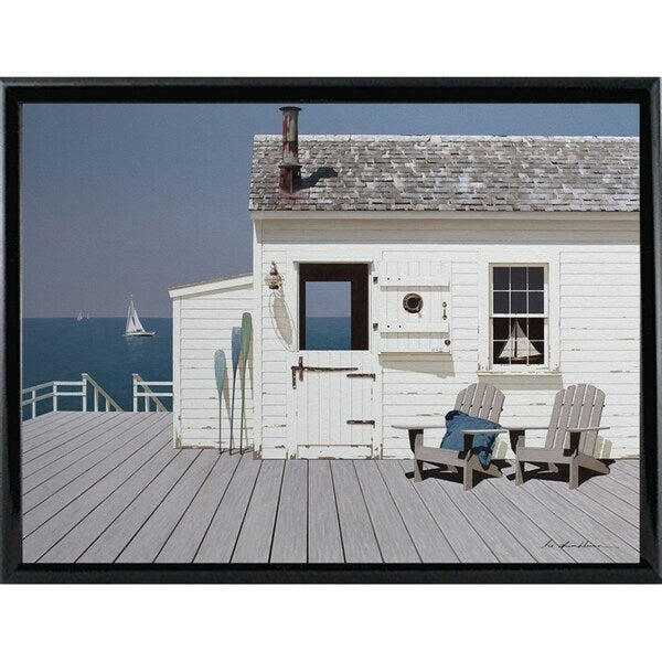 Dock House-ZHELU140156 Framed Print 12"x16" by Zhen-Huan Lu