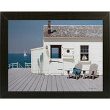 Dock House-ZHELU140156 Framed Print 12"x16" by Zhen-Huan Lu
