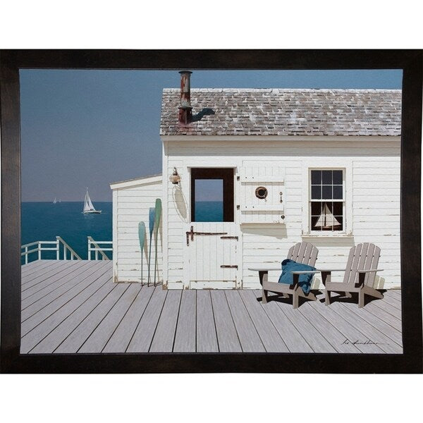 Dock House-ZHELU140156 Framed Print 12"x16" by Zhen-Huan Lu