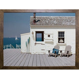 Dock House-ZHELU140156 Framed Print 12"x16" by Zhen-Huan Lu