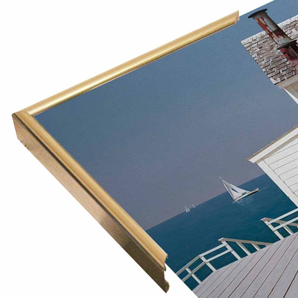 Dock House-ZHELU140156 Framed Print 12"x16" by Zhen-Huan Lu