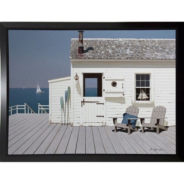 Dock House-ZHELU140156 Framed Print 12"x16" by Zhen-Huan Lu