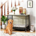 Dog Crate Furniture, Removable Tray and Wheels