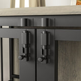Dog crate furniture with Multi-Purpose Rremovable Ttray