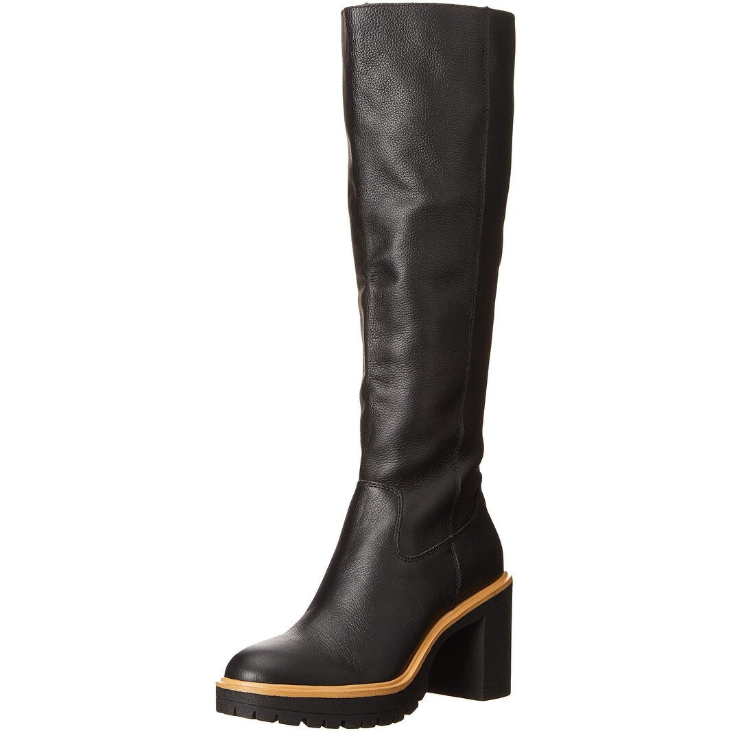 Dolce Vita Womens Corry Fashion Boot Onyx Leather