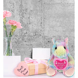 DolliBu Happy Mother’s Day Super Soft Plush Sitting Rainbow Unicorn - 10 inches