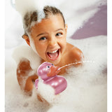 DolliBu Metallic Rose Gold Duck Bath Buddy Squirter For Toddlers - Rose Gold - 2.7Lx2.2Wx2.3H inches