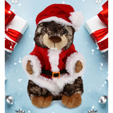 DolliBu Santa Standing Marmot Stuffed Animal Plush with Santa Outfit - 8.5 inches